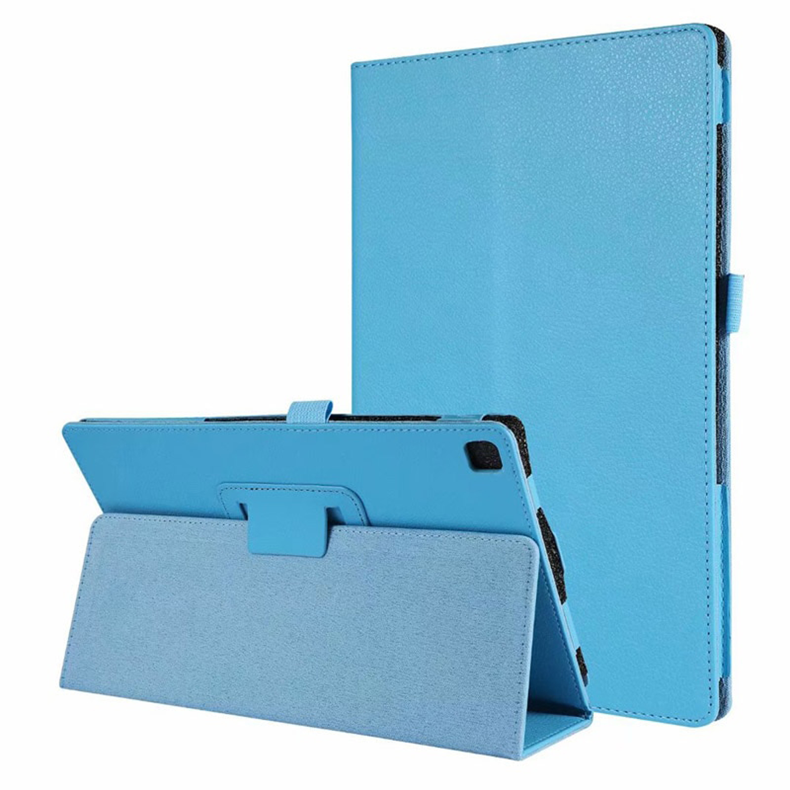 Bookcover (Schutzhülle Hellblau Zoll für 10.5 2in1 Set LOBWERK SM-T720 SM-T725 Schutzglas) Samsung Galaxy Case Kunstleder, S5e + Tab