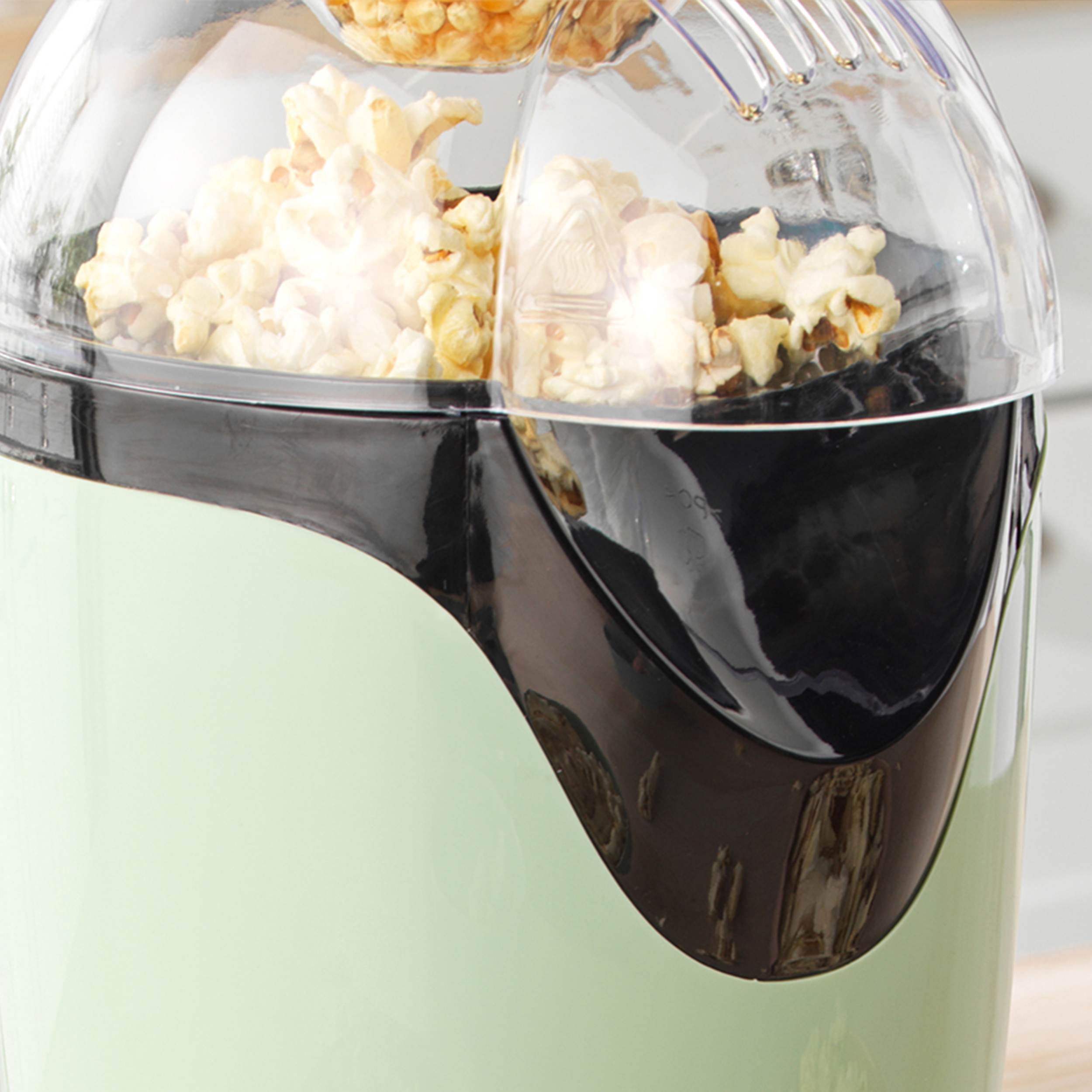PETRA Retro Popcornmaschine ohne - oder Popcorn Butter - Popcorn - Öl - Messbecher grün 1200W Heißluft maker Popcornmaschine
