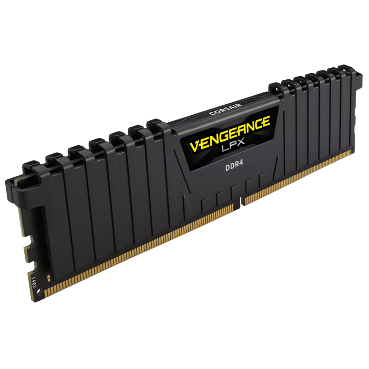 Schwarzes Corsair Vengeance LPX DDR4 RAM-Modul.