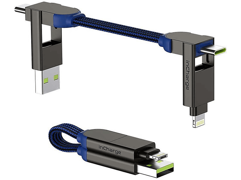 inCharge X Ladekabel Multifunktionales ROLLINGSQUARE