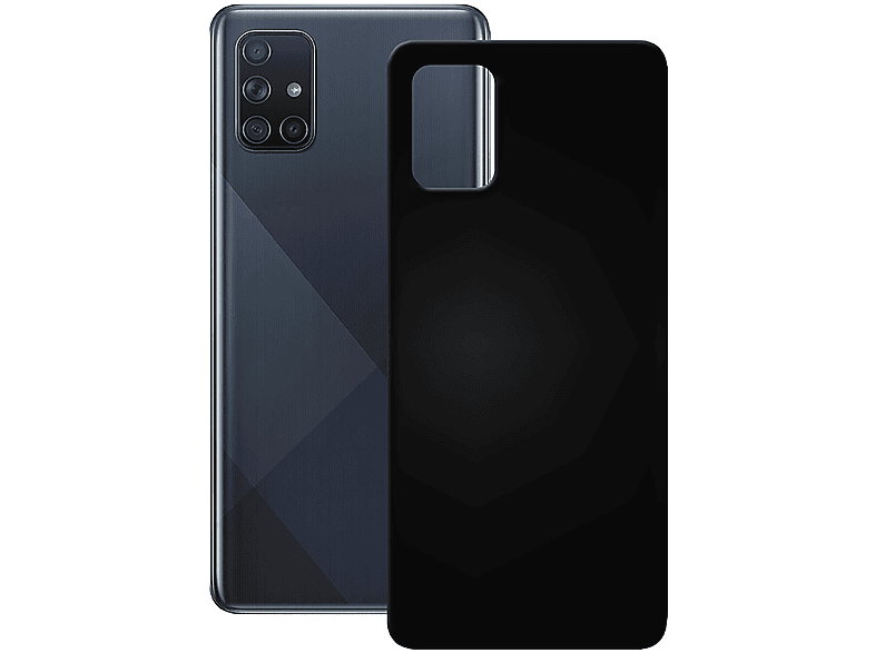 Case, transparent, Backcover, TPU Schwarz PEDEA Samsung, A72, Galaxy