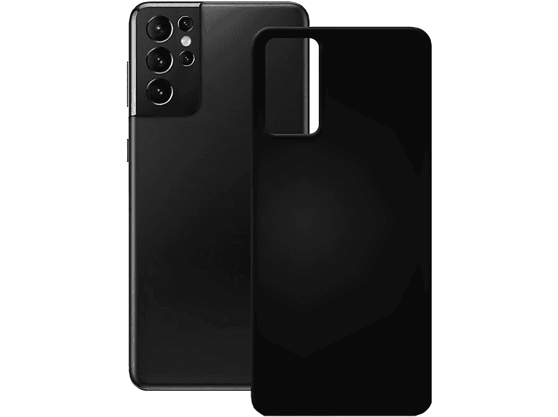 PEDEA TPU Case, schwarz, Backcover, Schwarz S21 Samsung, Ultra, Galaxy