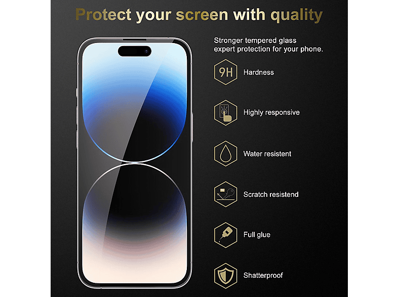 Cadorabo Vetro di protezione del display per LG K50 3-pack