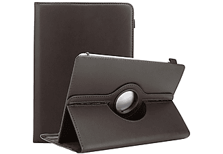 CADORABO Tablet Book Hülle mit Gummi (KEIN Wake Up) Tablet Hülle Backcover für Lenovo Kunstleder, BRAUN