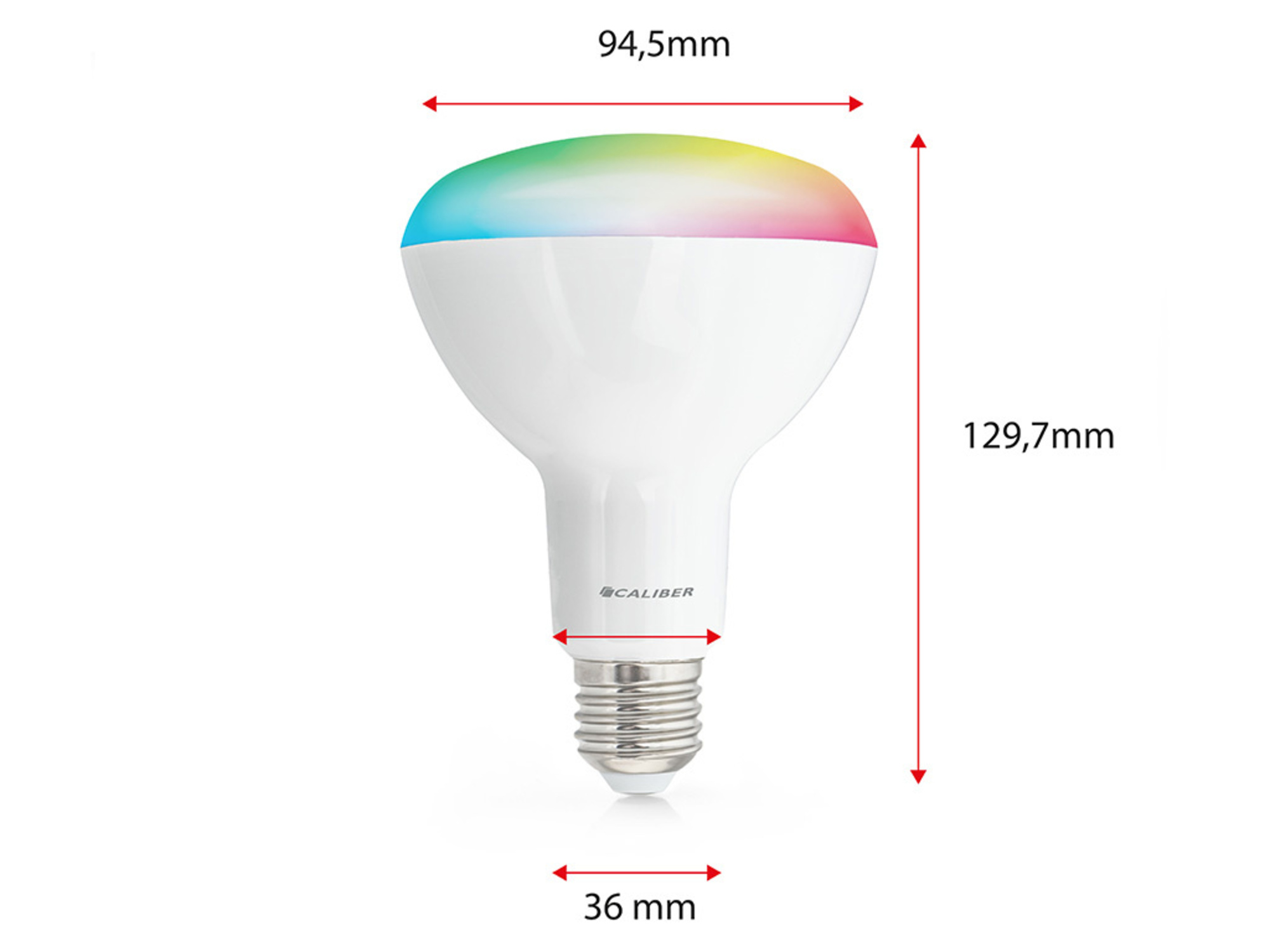 CALIBER HBT-BR30 Smart Bulb , Kalt Weiß RGB, Weiß Warmes