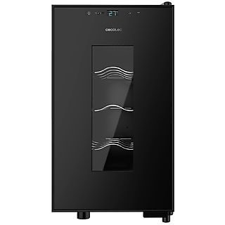 Vinoteca libre instalación - CECOTEC Bolero GrandSommelier 820 CoolCrystal, Termoeléctrico, 8 botellas, 23 l, Black