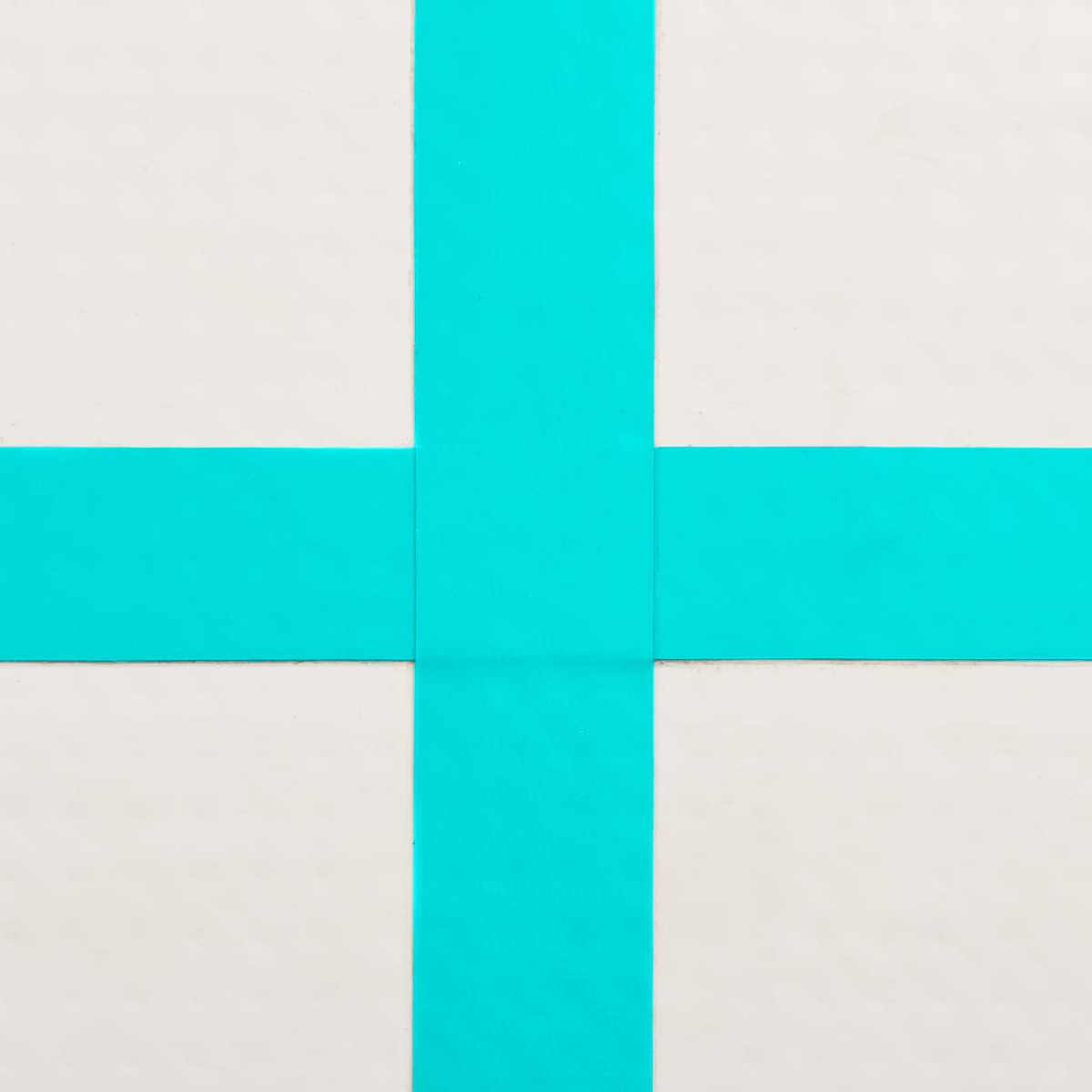 Uno sfondo bianco con un design a forma di croce turchese.