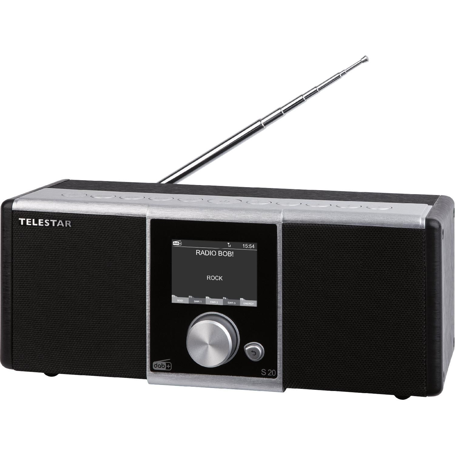 TELESTAR S 20 DAB+ Radio, DAB, AM, FM, DAB, schwarz DAB+, UKW