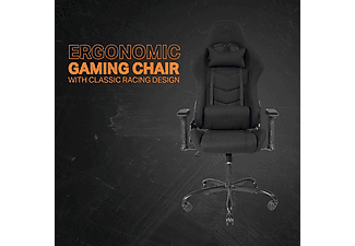 DELTACO GAMING GAM-096 Jumbo Gaming Stuhl, schwarz Canvas
