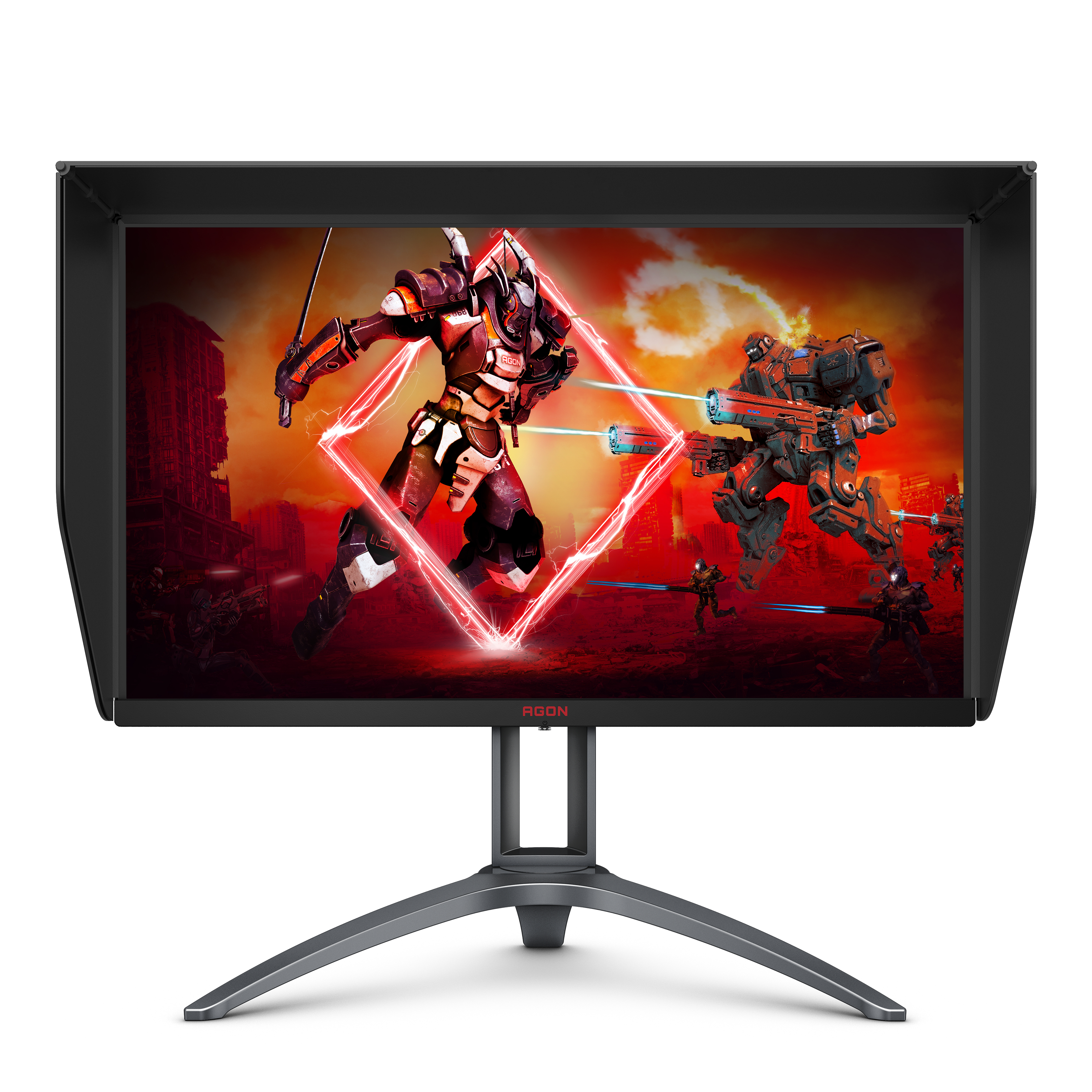 Monitor Gaming - AGON 3 AOC, 27 ", QHD, 1 ms, USB 3.2 Gen 1 (3.1 Gen 1), USB Tipo-A, DisplayPort, HDMI 2.0, Jack 3.5mm, Negro