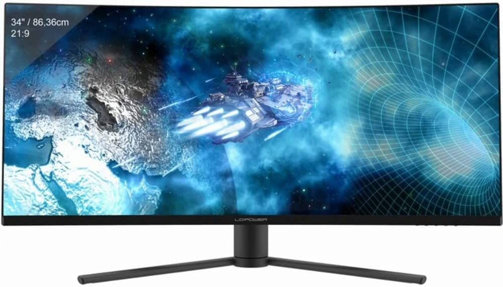 QHD Zoll Reaktionszeit ms , Gaming-Monitor Monitor, LC 144 nativ) LC-M34-UWQHD-144-C-V2 (4 144 , Hz POWER 34 Hz