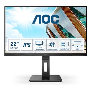 Monitor - AOC 22P2Q, 21,5 ", Full-HD, 4 ms, 75., Negro