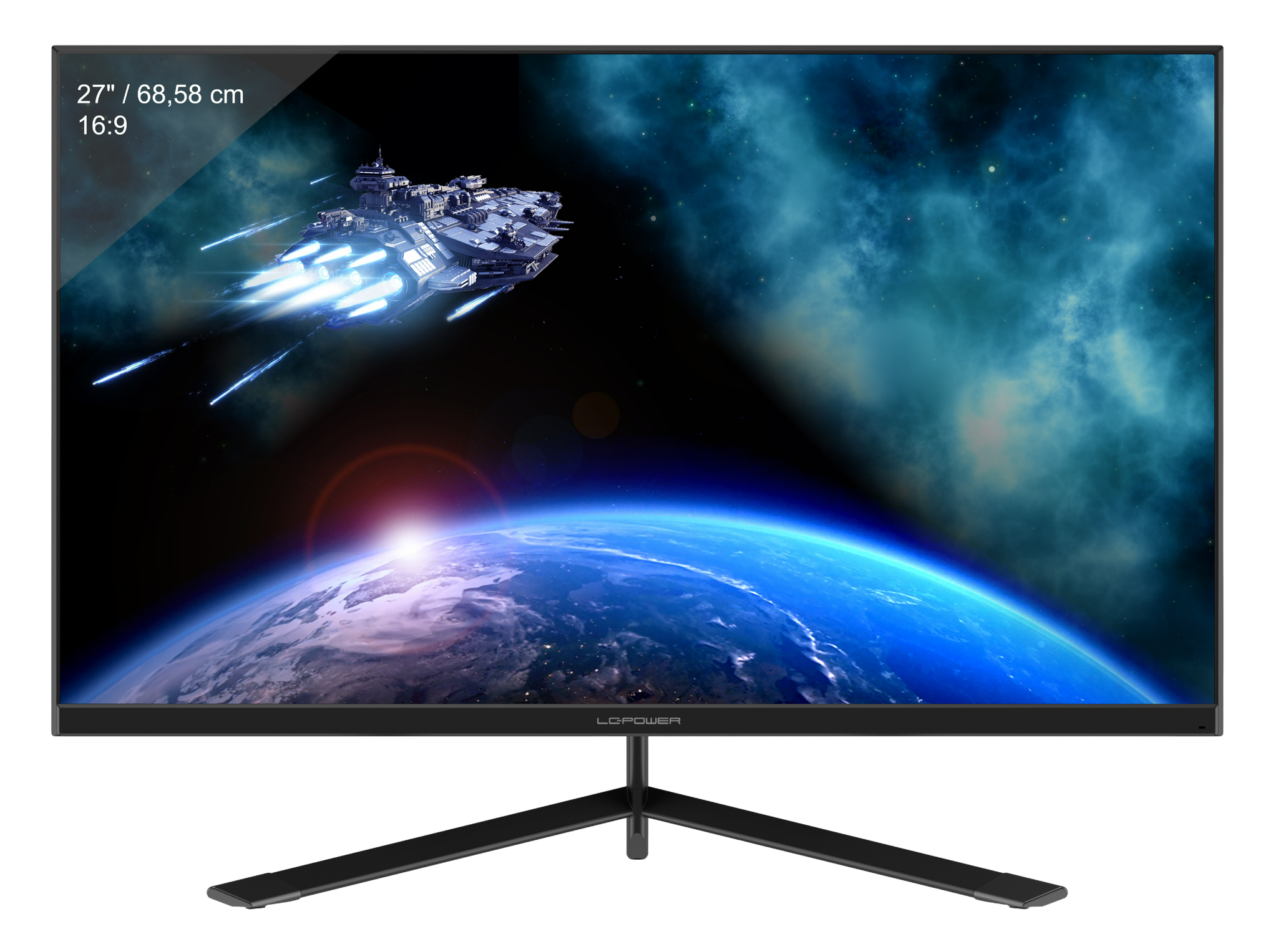 Full-HD , Gaming-Monitor 144 LC-M27-FHD-144 Reaktionszeit LC 27 (1 POWER 144 Zoll Hz , ms nativ) Monitor, Hz