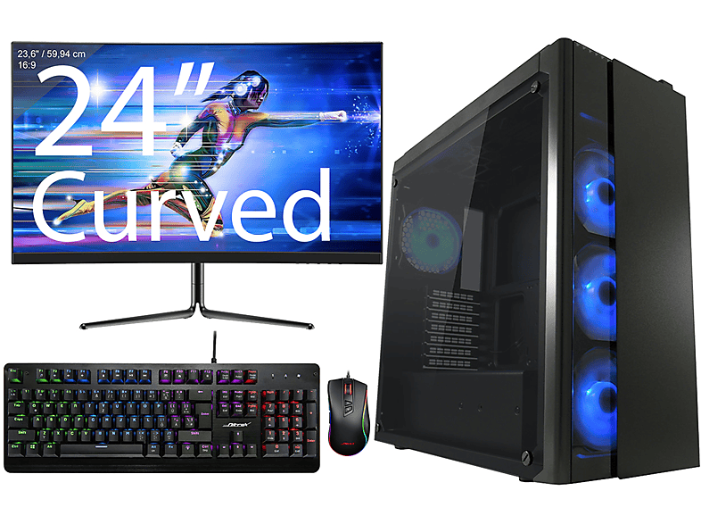 OMIXIMO Gaming Komplett PC LC993B mit AMD Ryzen 5, Gaming PC, 32 GB RAM, 500 GB SSD, NVIDIA GeForce RTX 3060