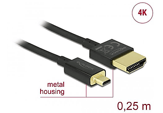 DELOCK 85119 HDMI Kabel, Schwarz