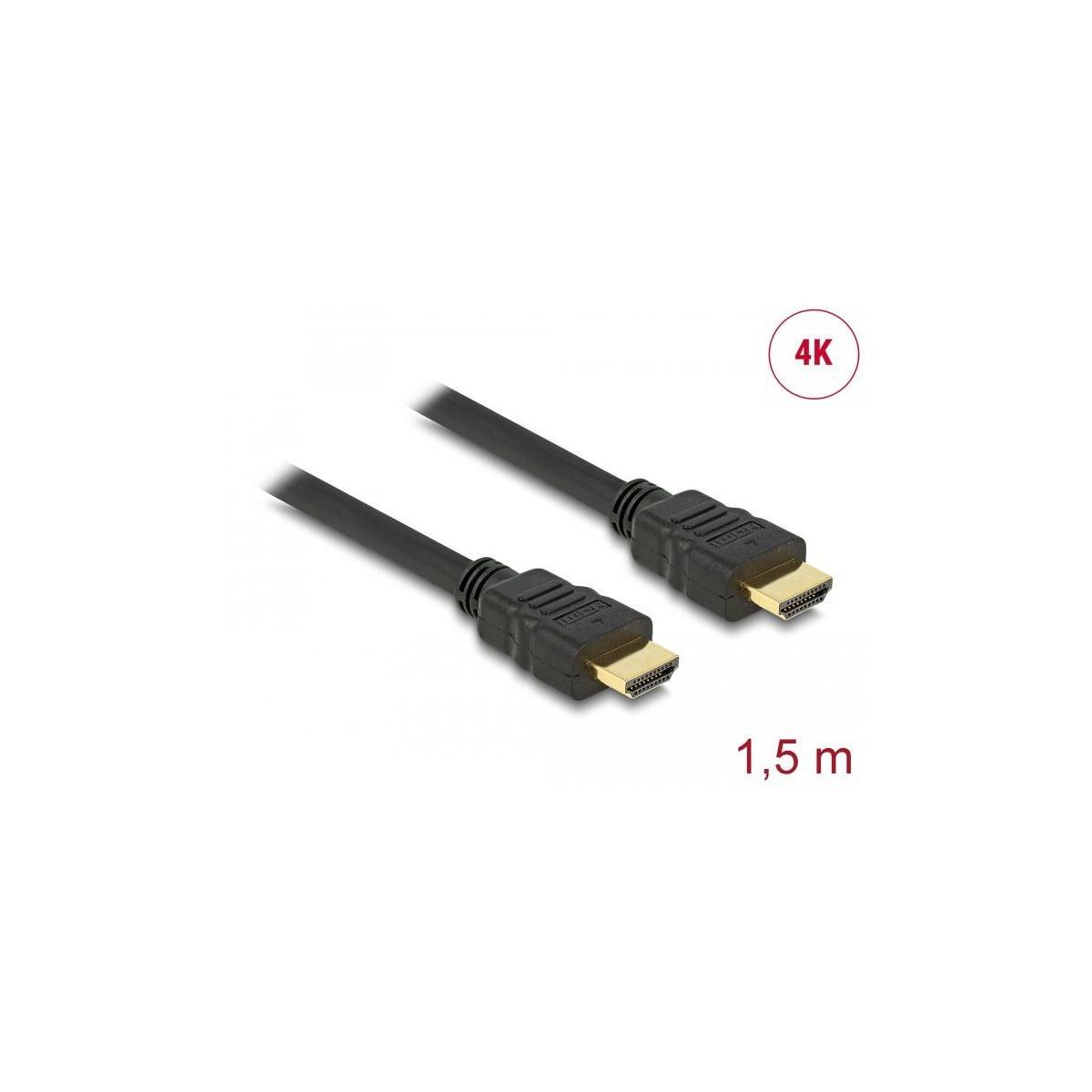 HDMI Kabel, DELOCK 84753 Schwarz