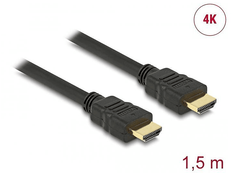 HDMI Kabel, DELOCK 84753 Schwarz