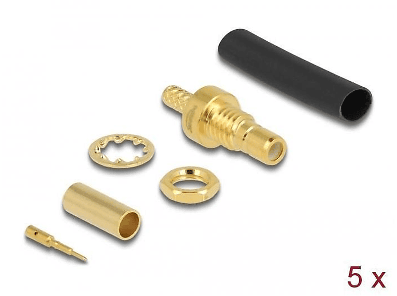 DELOCK 90041 Stecker/Steckverbinder, Gold | Adapter & Kabel