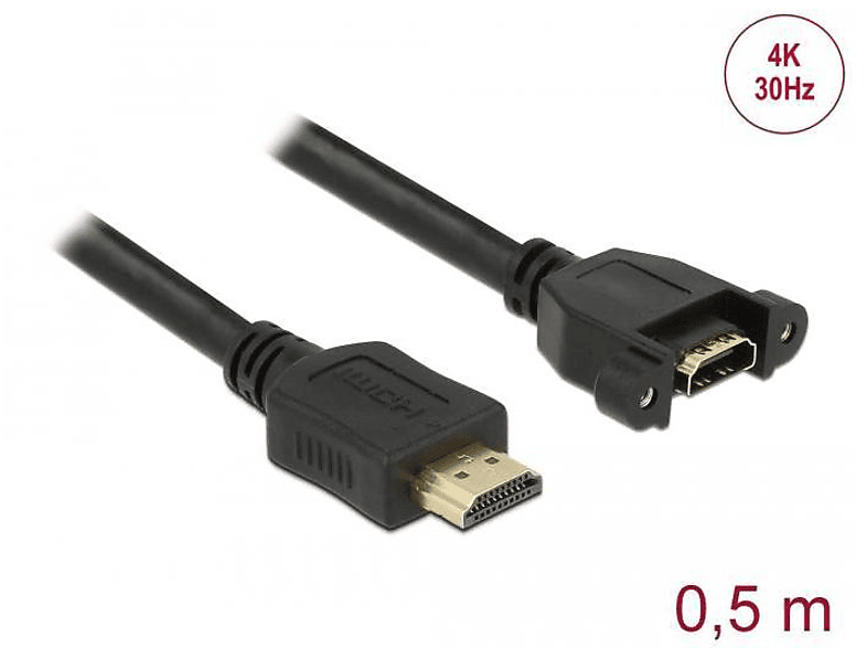 HDMI Schwarz DELOCK Kabel, 85463