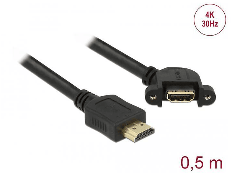 DELOCK 85467 HDMI Kabel, Schwarz