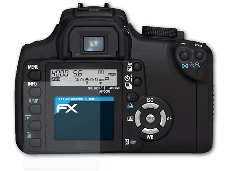 ATFOLIX 3x FX-Clear Canon 350D) Displayschutz(für EOS