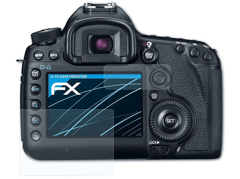 ATFOLIX 3x FX-Clear Displayschutz(für Canon EOS 5D) | Kamera Schutzfolie