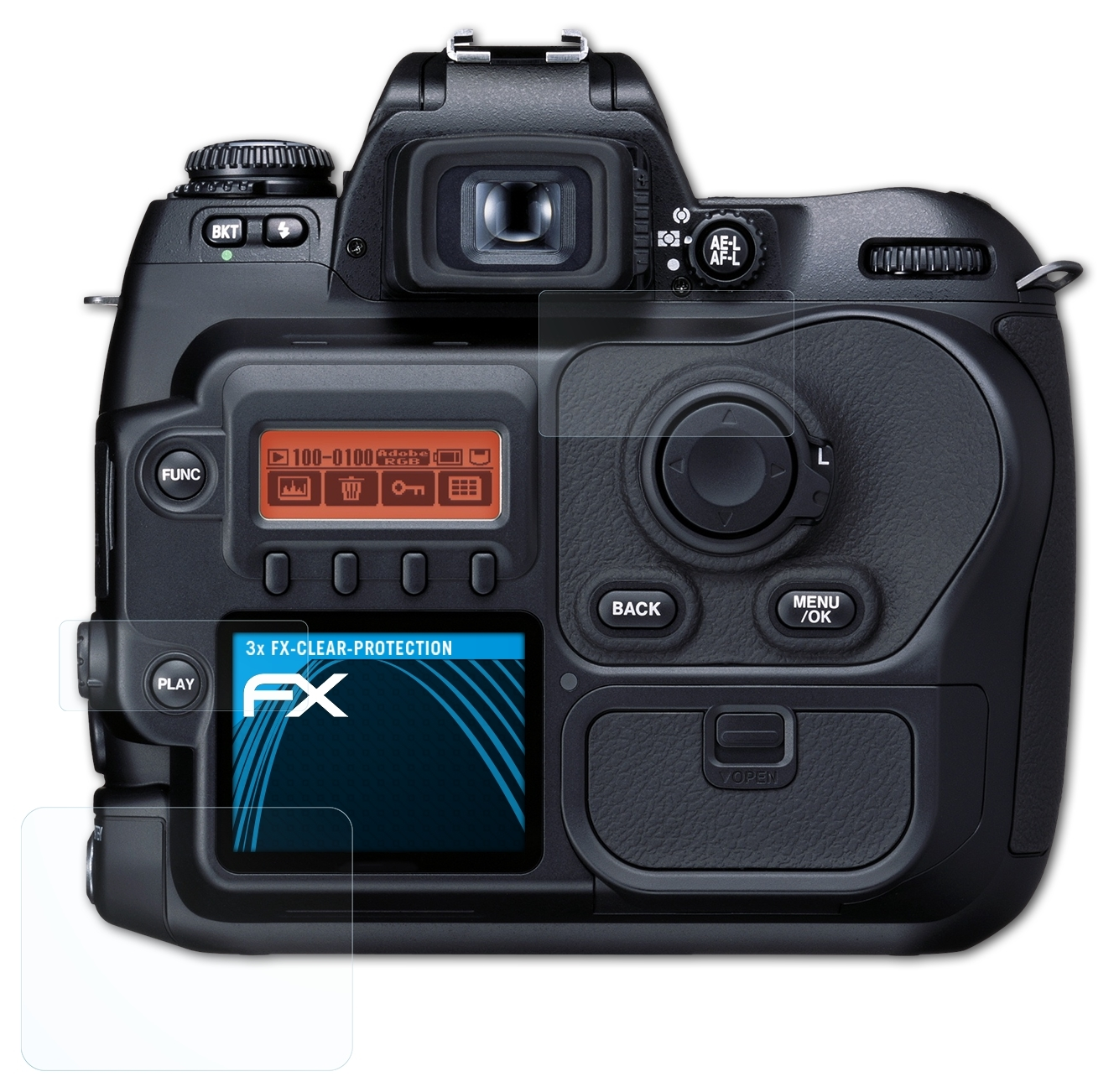 S3 Fujifilm Displayschutz(für 3x FinePix FX-Clear Pro) ATFOLIX