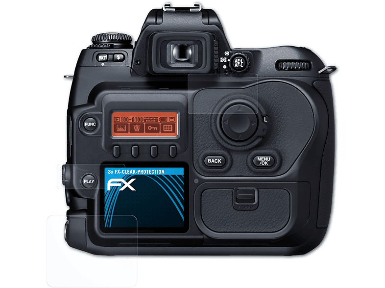 ATFOLIX 3x FX-Clear Displayschutz(für Fujifilm FinePix S3 Pro)