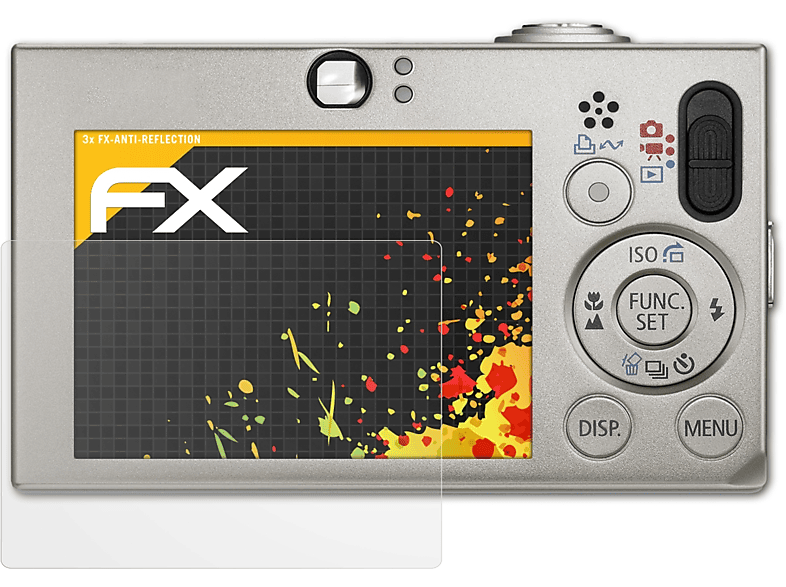 70) Canon ATFOLIX IXUS 3x Displayschutz(für FX-Antireflex Digital