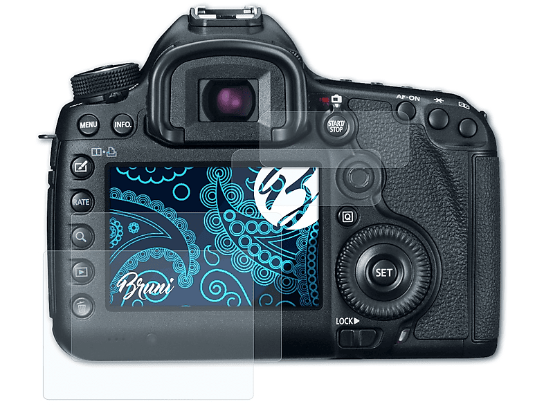 EOS BRUNI 2x Basics-Clear Schutzfolie(für Canon 5D)