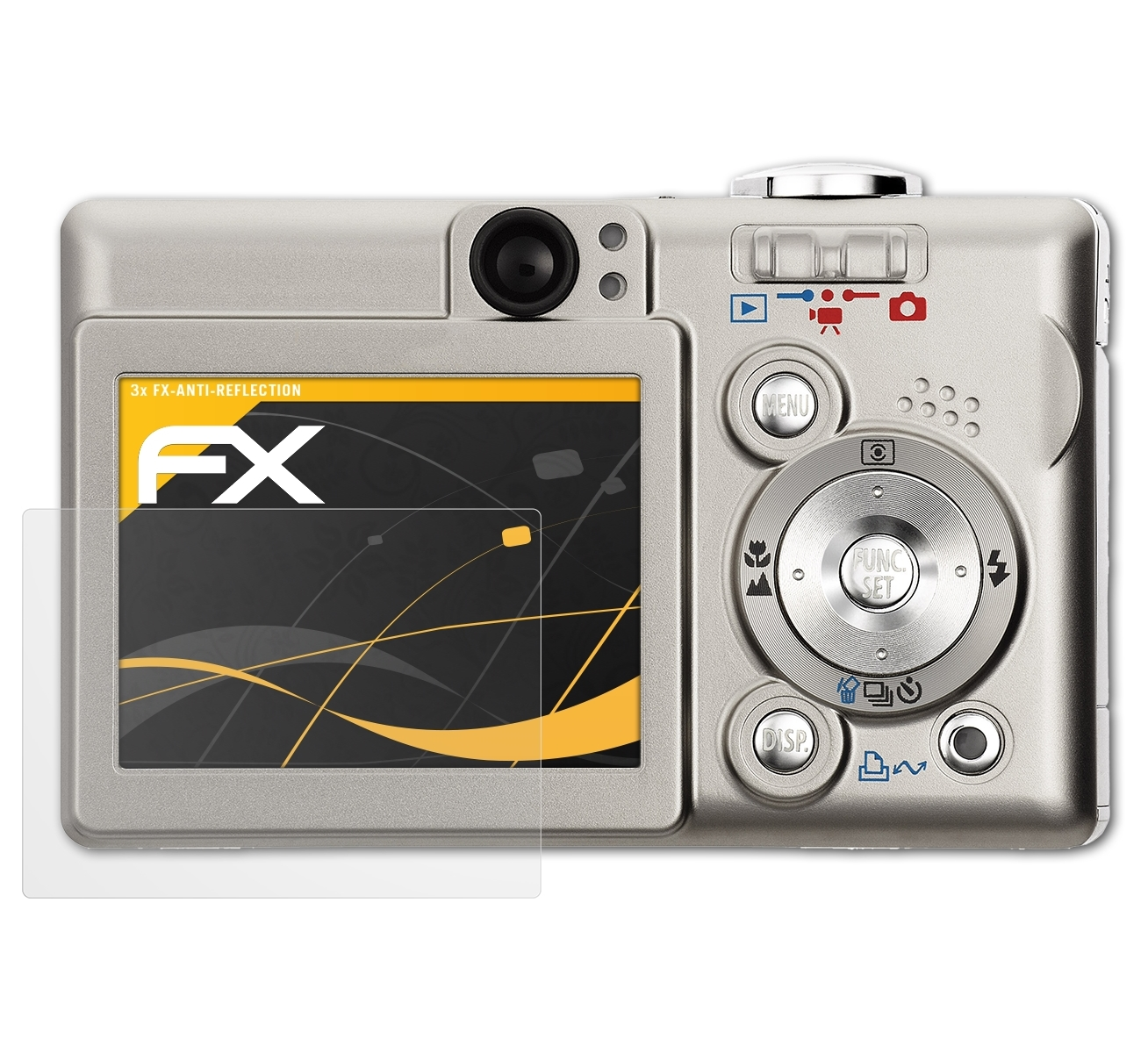 Displayschutz(für 3x Canon 40) ATFOLIX FX-Antireflex Digital IXUS