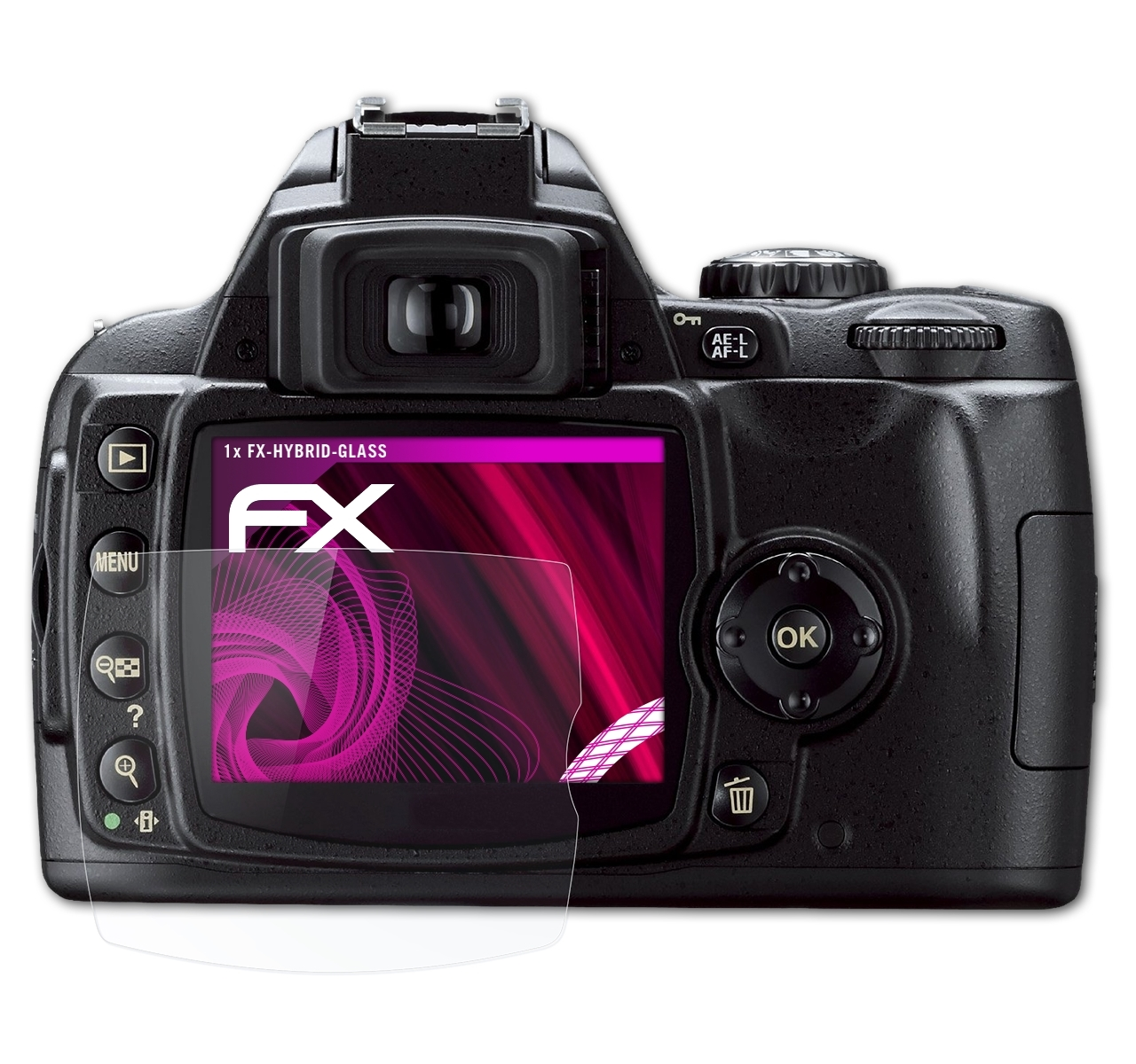 D40X) Nikon FX-Hybrid-Glass Schutzglas(für ATFOLIX