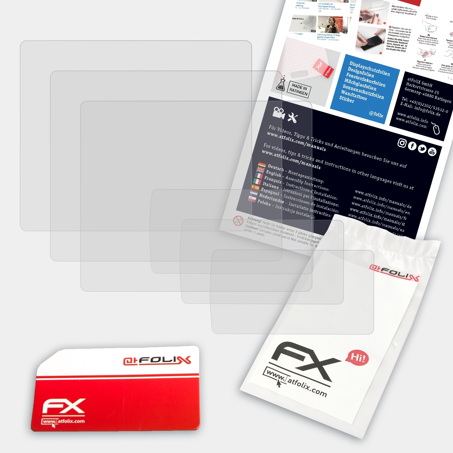 ATFOLIX 3x Pentax Displayschutz(für FX-Antireflex K100D)