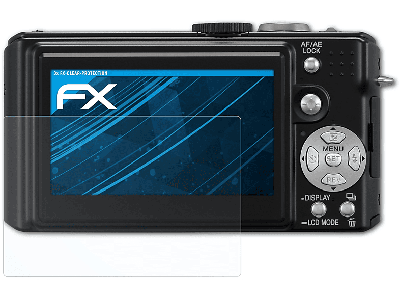 ATFOLIX FX-Clear Displayschutz(für Panasonic DMC-LX2) Lumix 3x