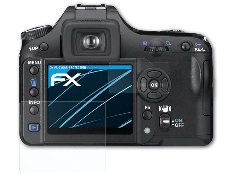 ATFOLIX 3x FX-Clear Displayschutz(für Pentax K100D)