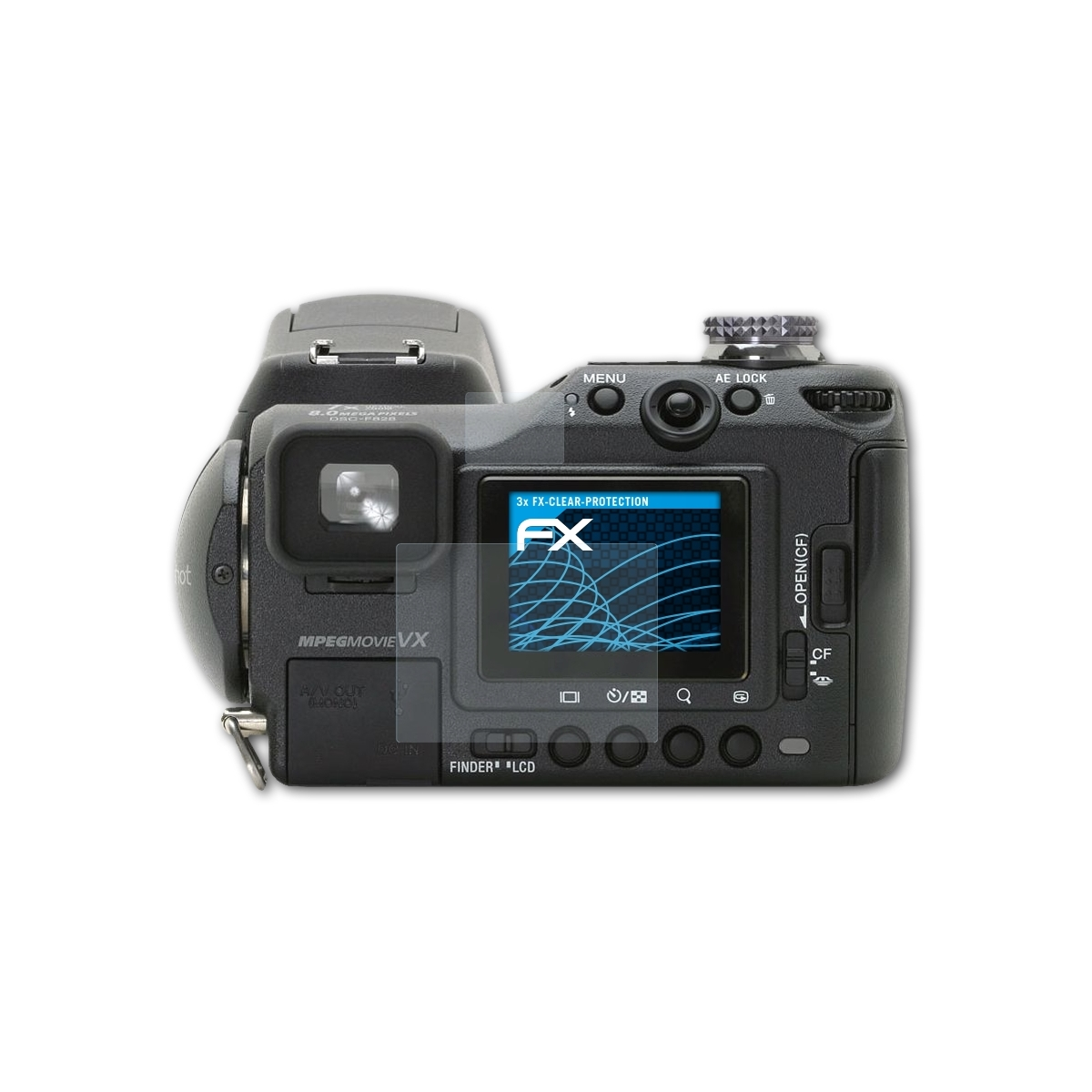ATFOLIX 3x Sony FX-Clear DSC-F828) Displayschutz(für