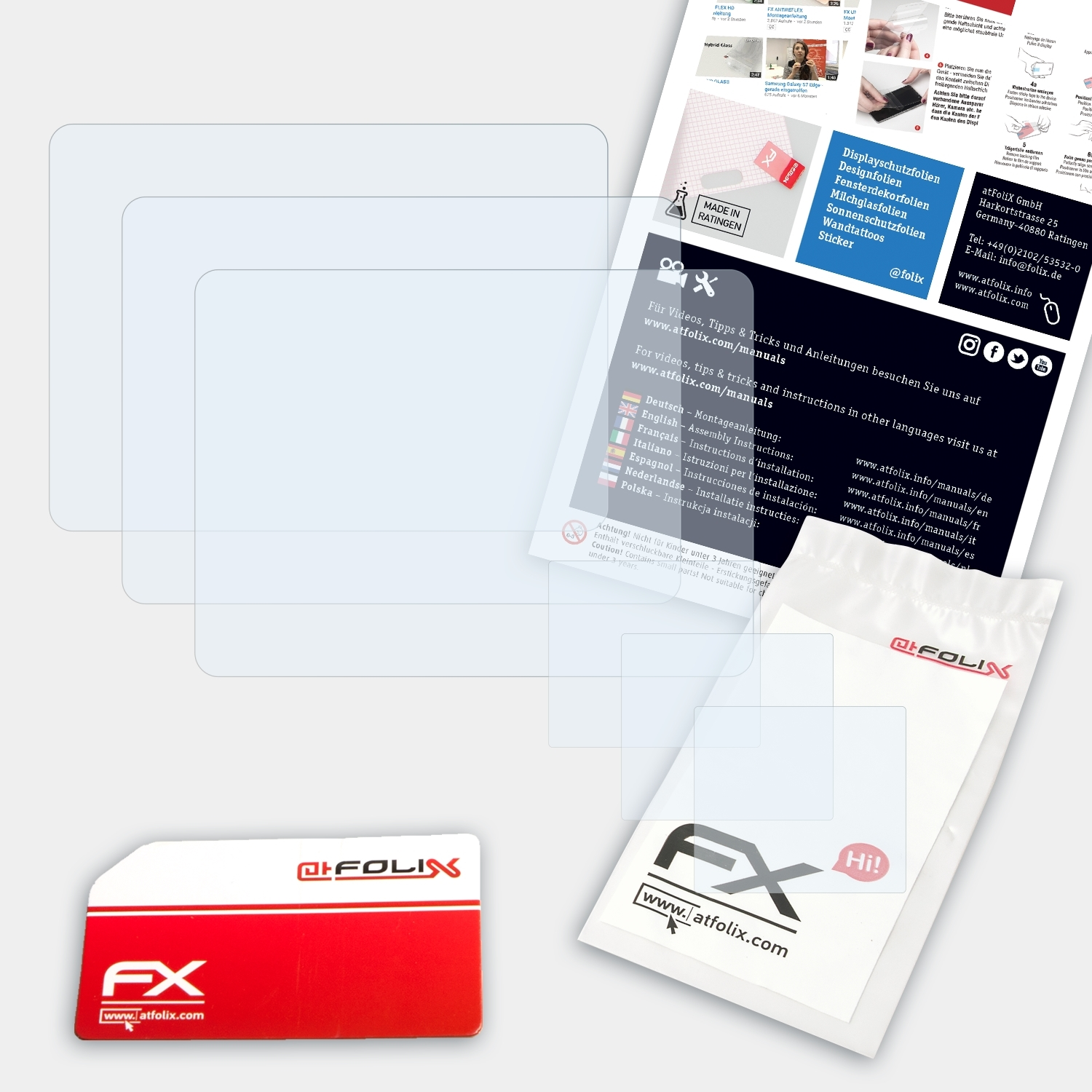 ATFOLIX 3x FX-Clear Displayschutz(für DSC-F828) Sony