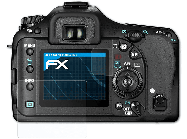ATFOLIX 3x K10D) Displayschutz(für Pentax FX-Clear