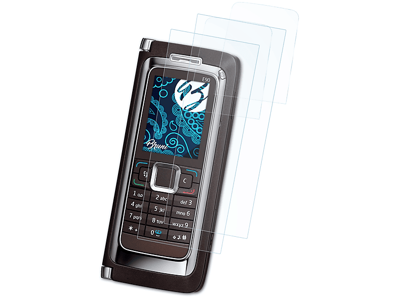 Communicator) E90 Nokia Basics-Clear Schutzfolie(für BRUNI 2x
