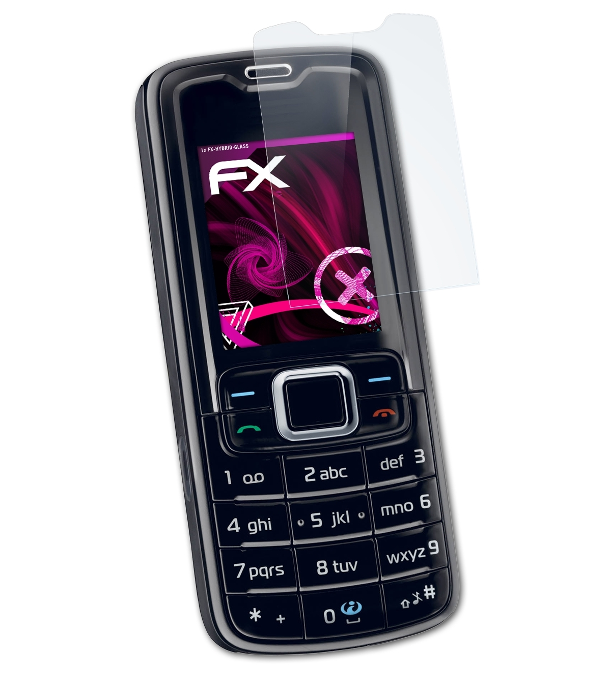 ATFOLIX FX-Hybrid-Glass 3110 Classic) Schutzglas(für Nokia