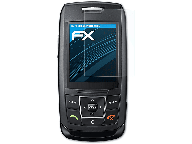 FX-Clear Samsung ATFOLIX SGH-E250) 3x Displayschutz(für