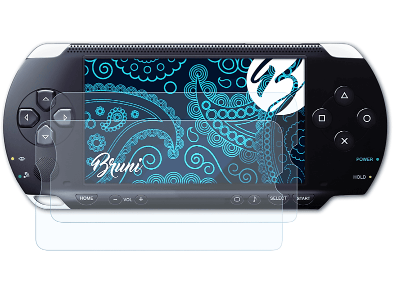 BRUNI 2x Basics-Clear Schutzfolie(für Sony PSP-1000 Display)