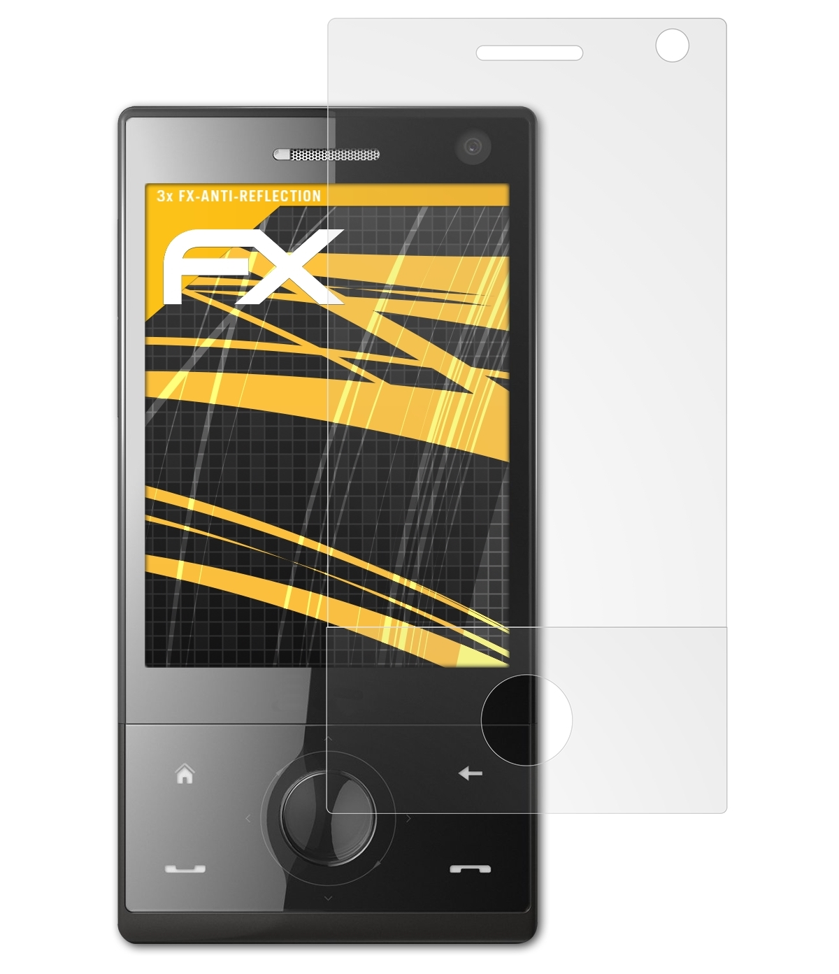 3x Displayschutz(für ATFOLIX P3700) Touch-Diamond FX-Antireflex HTC