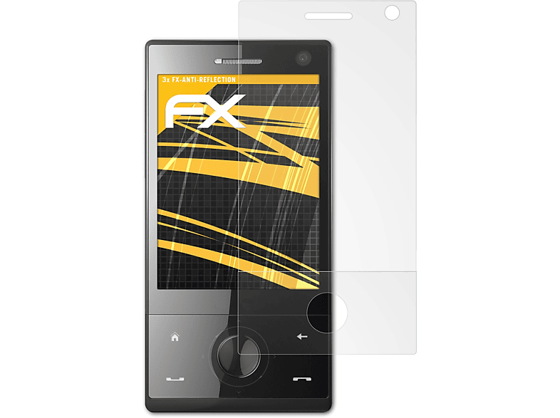 ATFOLIX 3x FX-Antireflex Displayschutz(für HTC Touch-Diamond P3700)