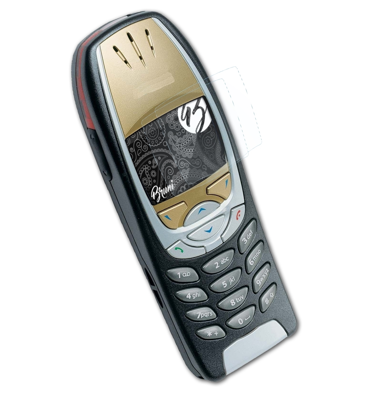 BRUNI 2x Basics-Clear Schutzfolie(für Nokia 6310i)