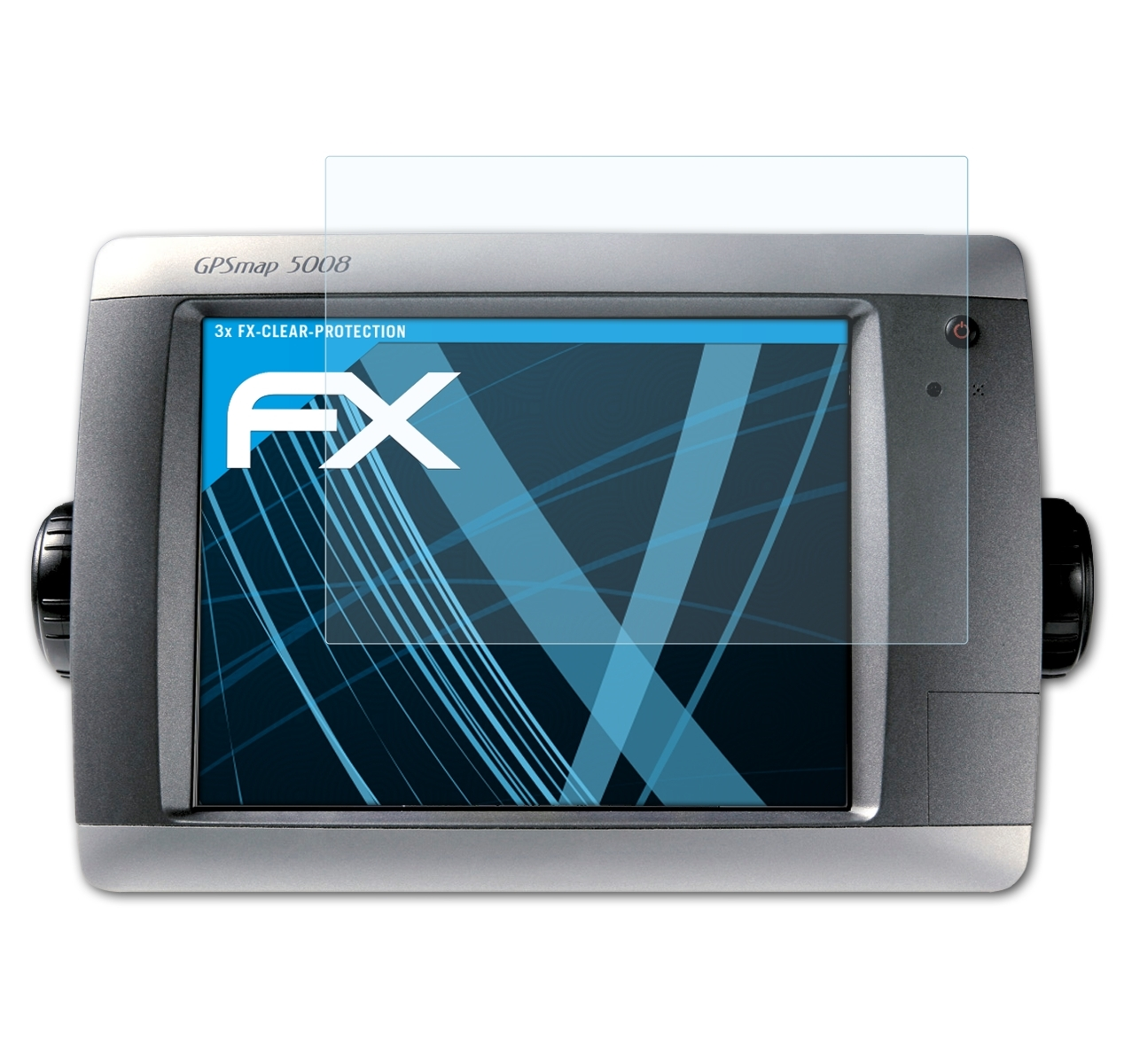 ATFOLIX 3x FX-Clear Displayschutz(für Garmin GPSMap 5008)