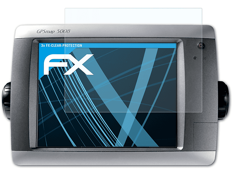 5008) Garmin FX-Clear 3x Displayschutz(für ATFOLIX GPSMap