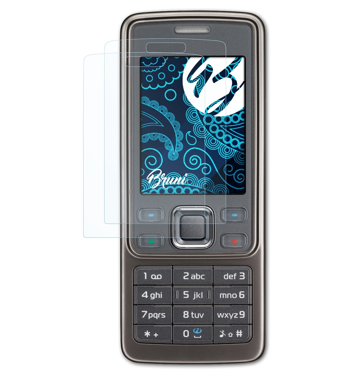 BRUNI Schutzfolie(für Basics-Clear 6300i) 2x Nokia
