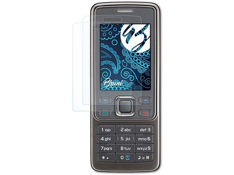Basics-Clear BRUNI 2x 6300i) Nokia Schutzfolie(für