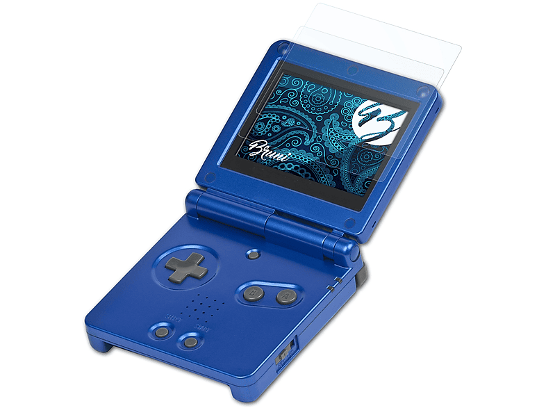 Nintendo Schutzfolie(für GBA SP) 2x BRUNI Basics-Clear